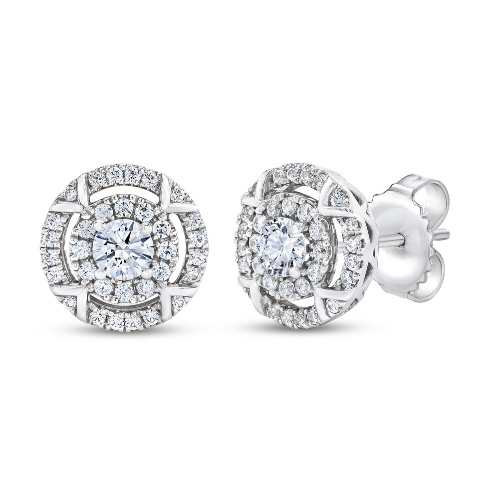 Vera Wang WISH Diamond Earrings 1/2 ct tw 10K White Gold rLVKf7sd