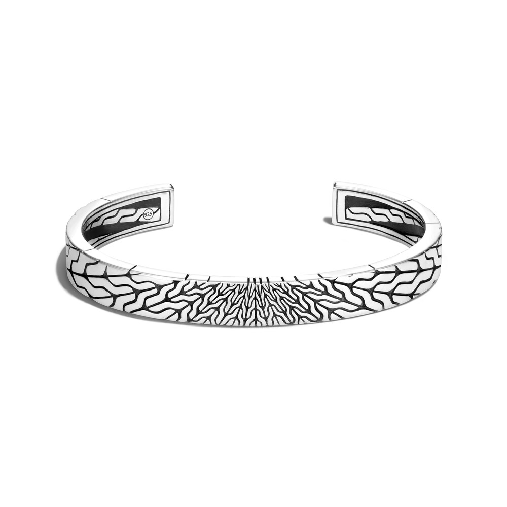 John Hardy Men's Classic Chain Cuff Bracelet Sterling Silver - Medium rdZaTVPU