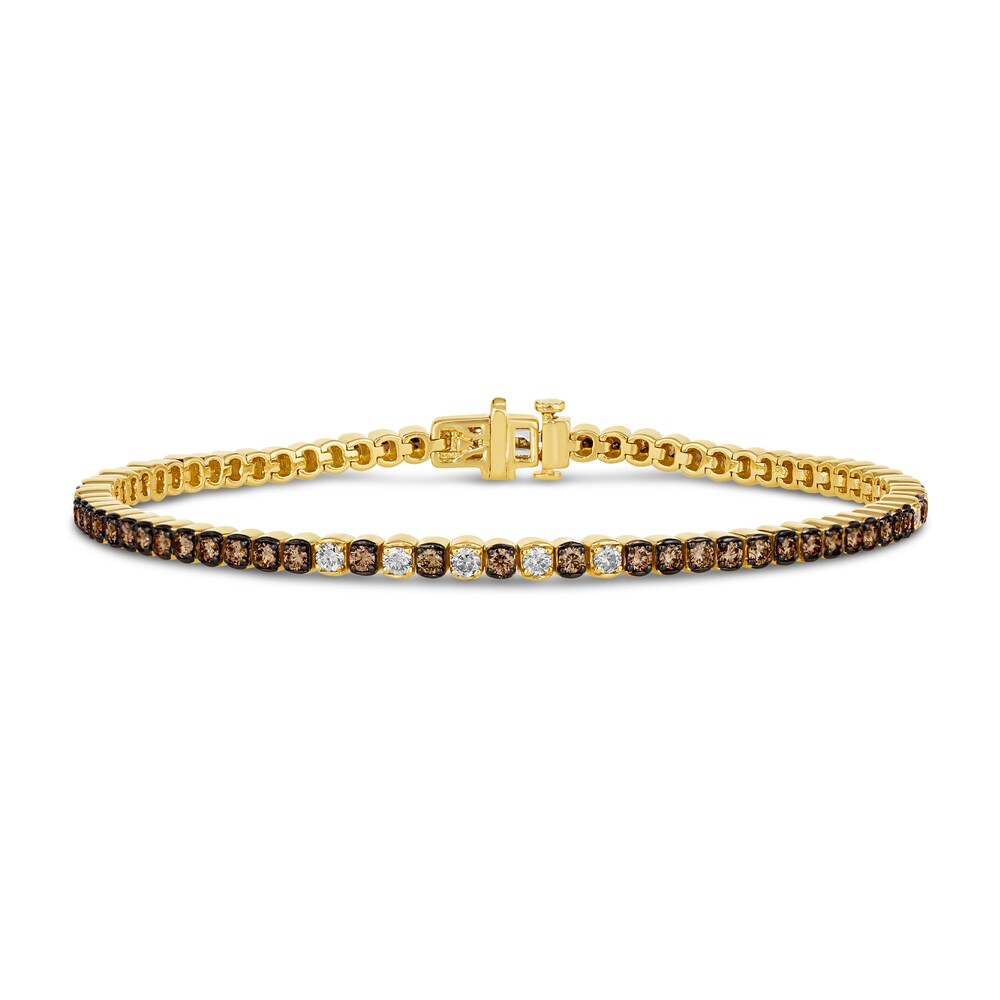 Le Vian Diamond Bracelet 2 ct tw Round 14K Honey Gold 7" rdlxybQi