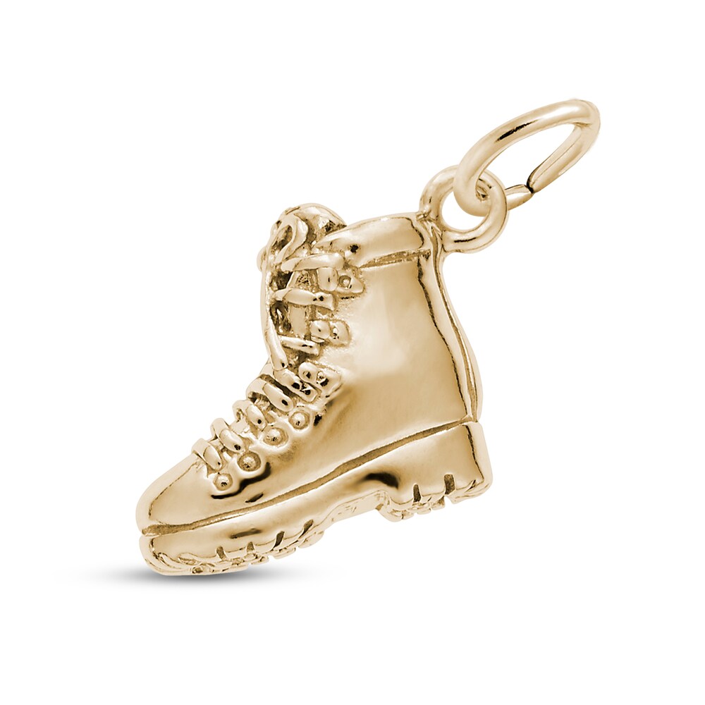 Hiking Boot Charm 14K Yellow Gold rkKW995m