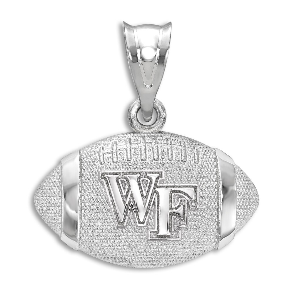 Wake Forest University Football Necklace Charm Sterling Silver s0Fwxqpg