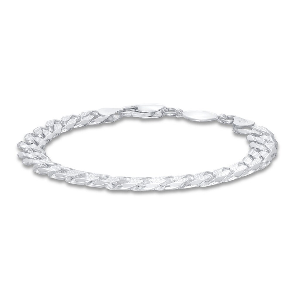 Men's Curb Chain Bracelet Sterling Silver 8" srTXjlLf