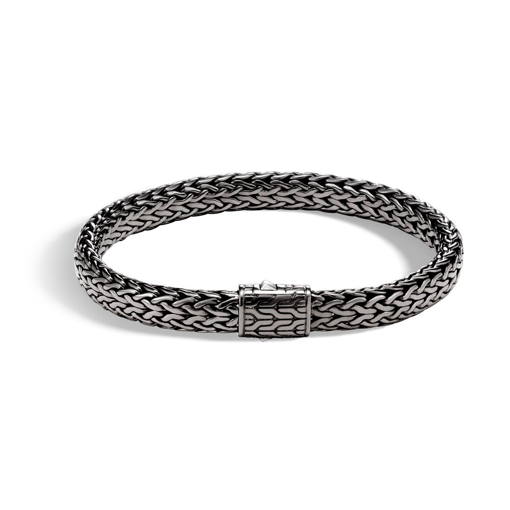 John Hardy Classic Chain 7.5MM Bracelet in Blackened Silver, Small sy9Gl5aQ