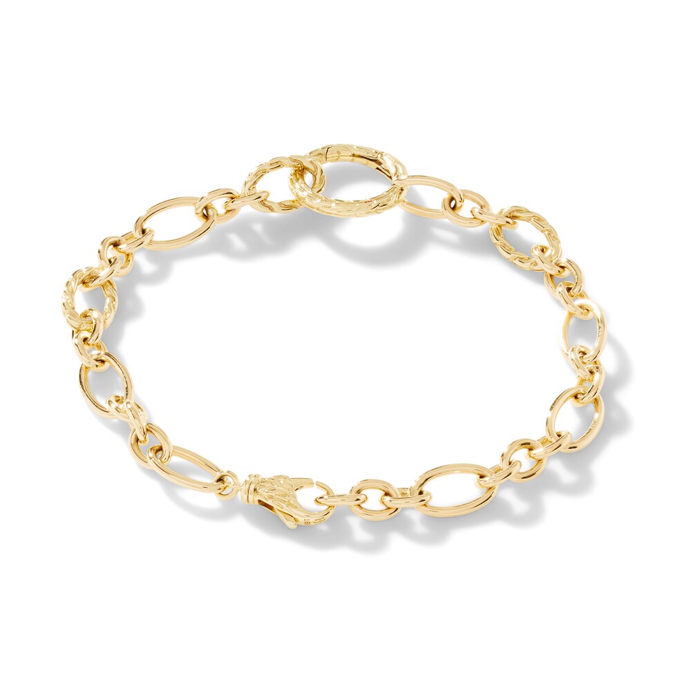 John Hardy Classic Chain Connector Bracelet 18K Yellow Gold - Large thJV6ybB