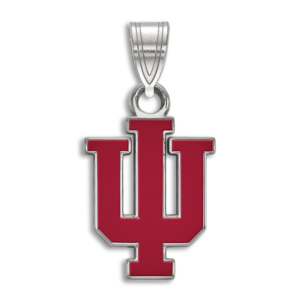 Indiana University Enamel Charm Sterling Silver tn8njxO8