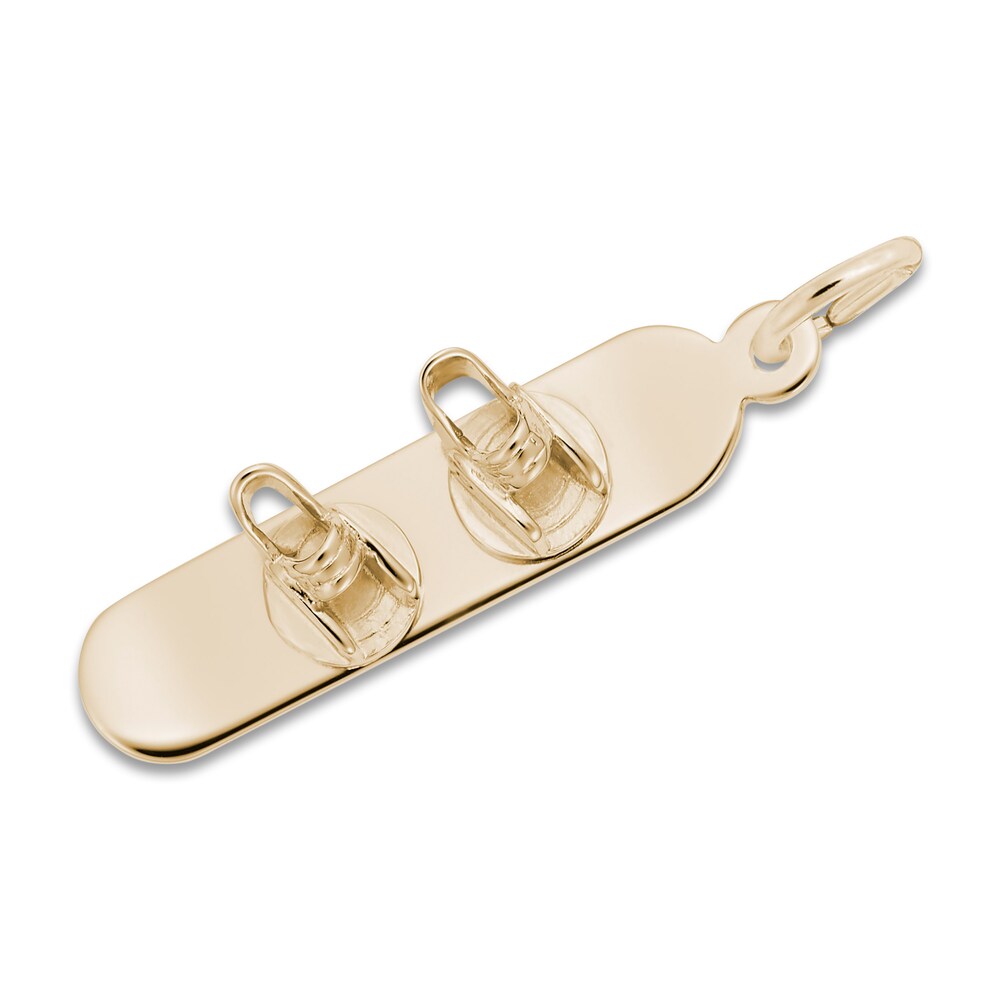 Snowboard Charm 14K Yellow Gold tnQaOAed [tnQaOAed]