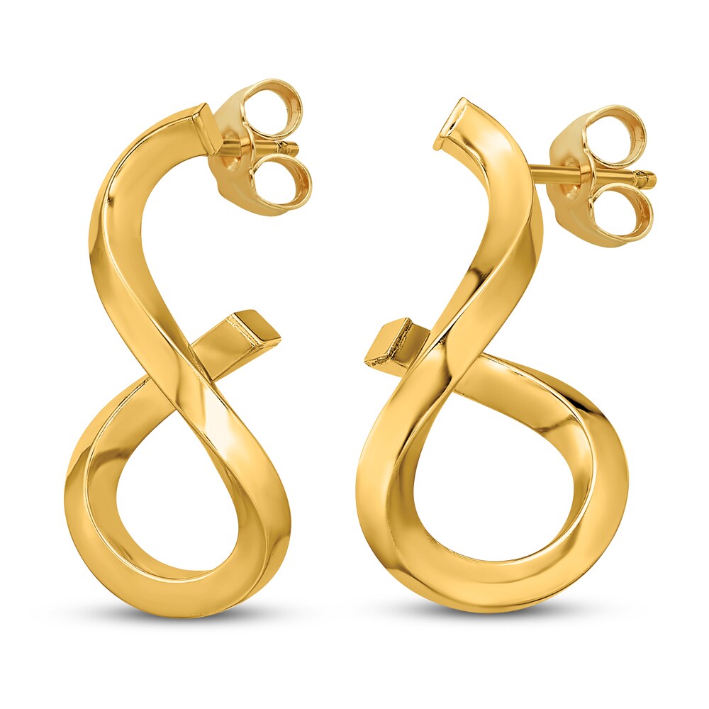Twisted Dangle Earrings 14K Yellow Gold u5x9a0sY