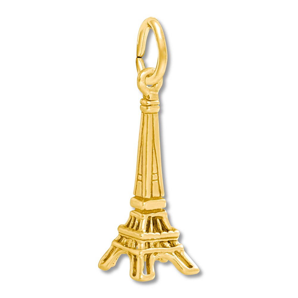 Eiffel Tower Charm 14K Yellow Gold vVVFwtTO