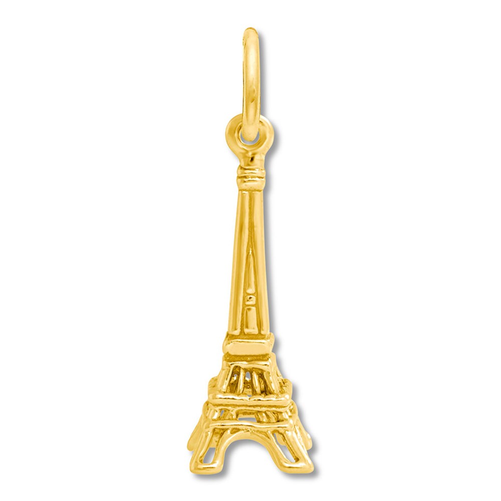 Eiffel Tower Charm 14K Yellow Gold vVVFwtTO