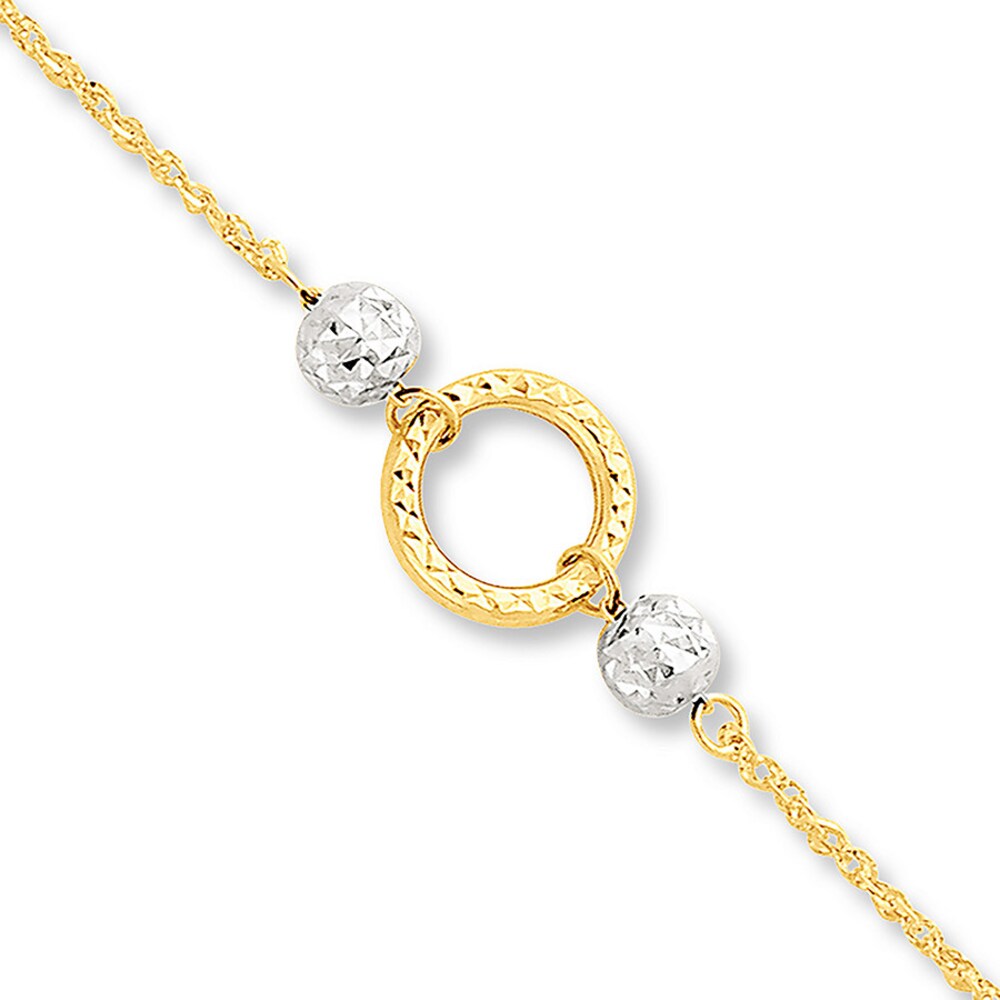 Circle Anklet 14K Two-Tone Gold vrnfdZQn