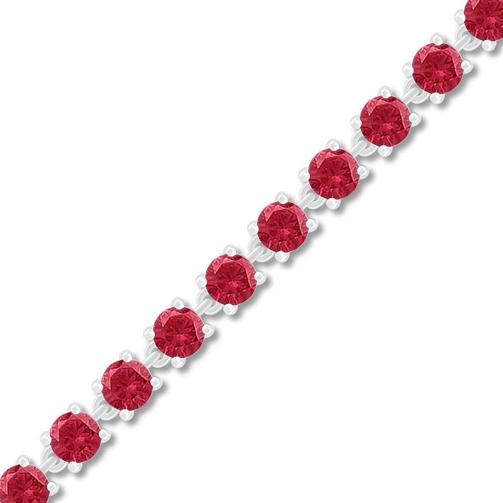 Lab-created Ruby Bracelet Sterling Silver vsvKi7Gi