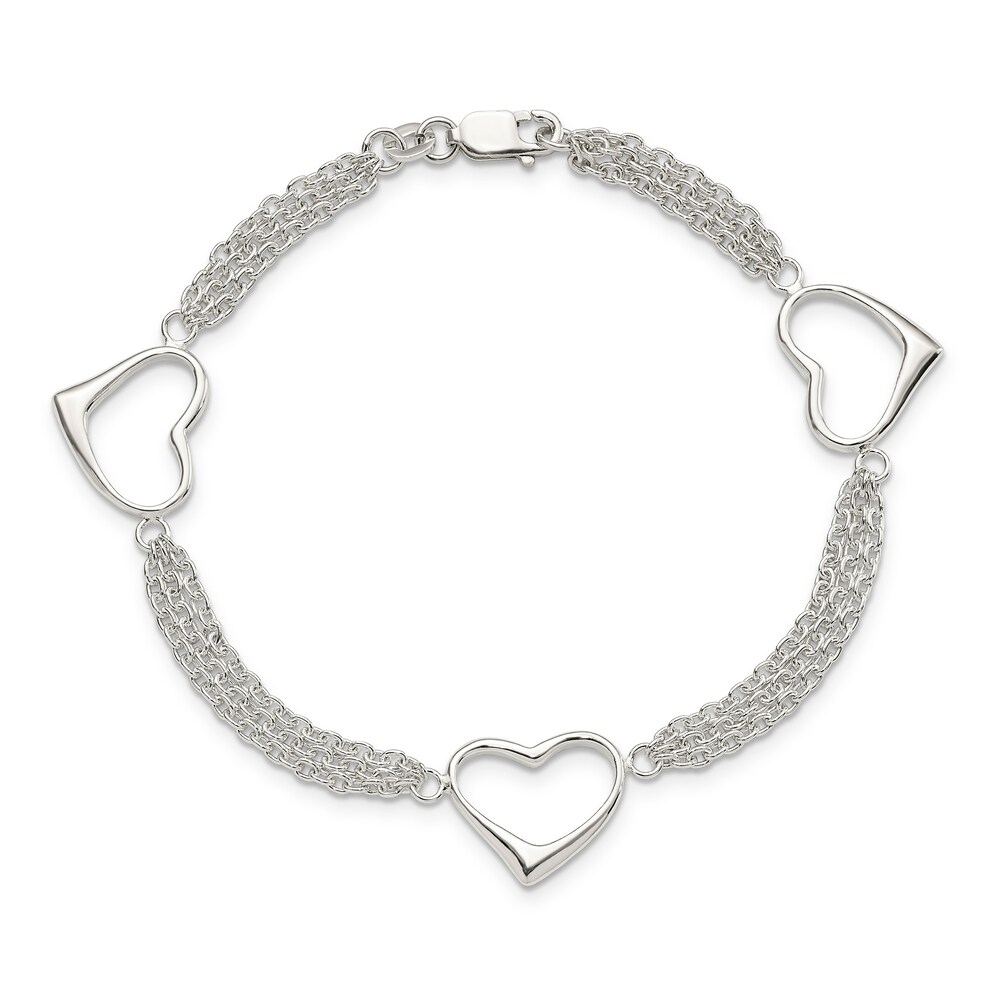 Heart Bracelet Sterling Silver vvfVp2ss