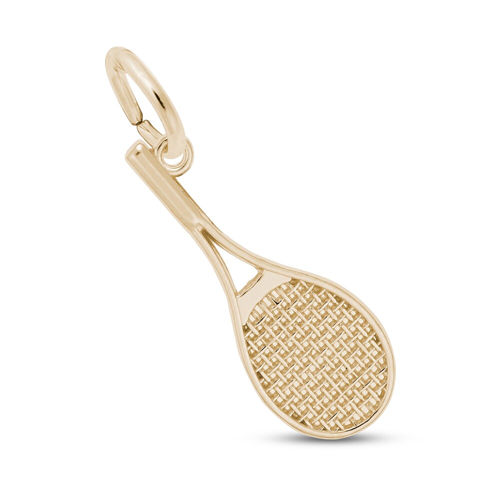 Tennis Racquet Charm 14K Yellow Gold wgDYkPtl