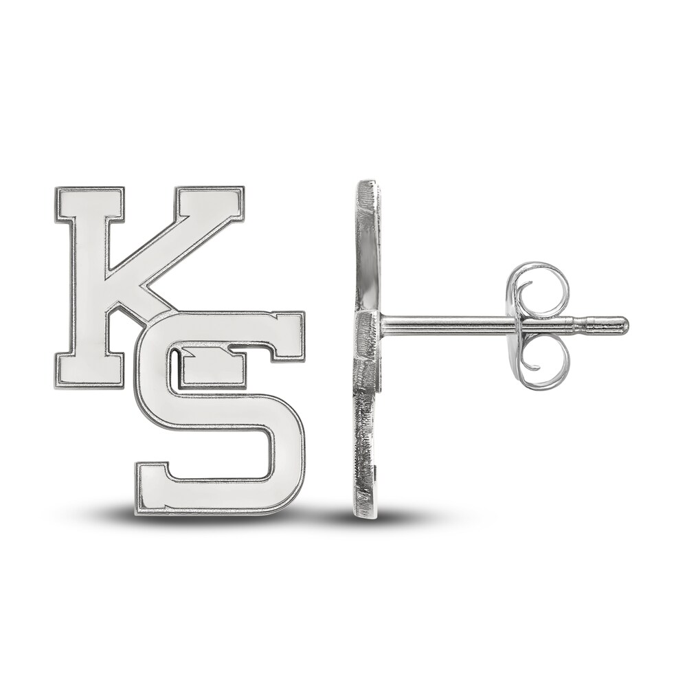 Kansas State University Stud Earrings Sterling Silver whNPTZoT