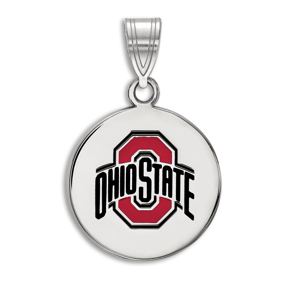 Ohio State University Enamel Charm Sterling Silver wnE6m6ov [wnE6m6ov]