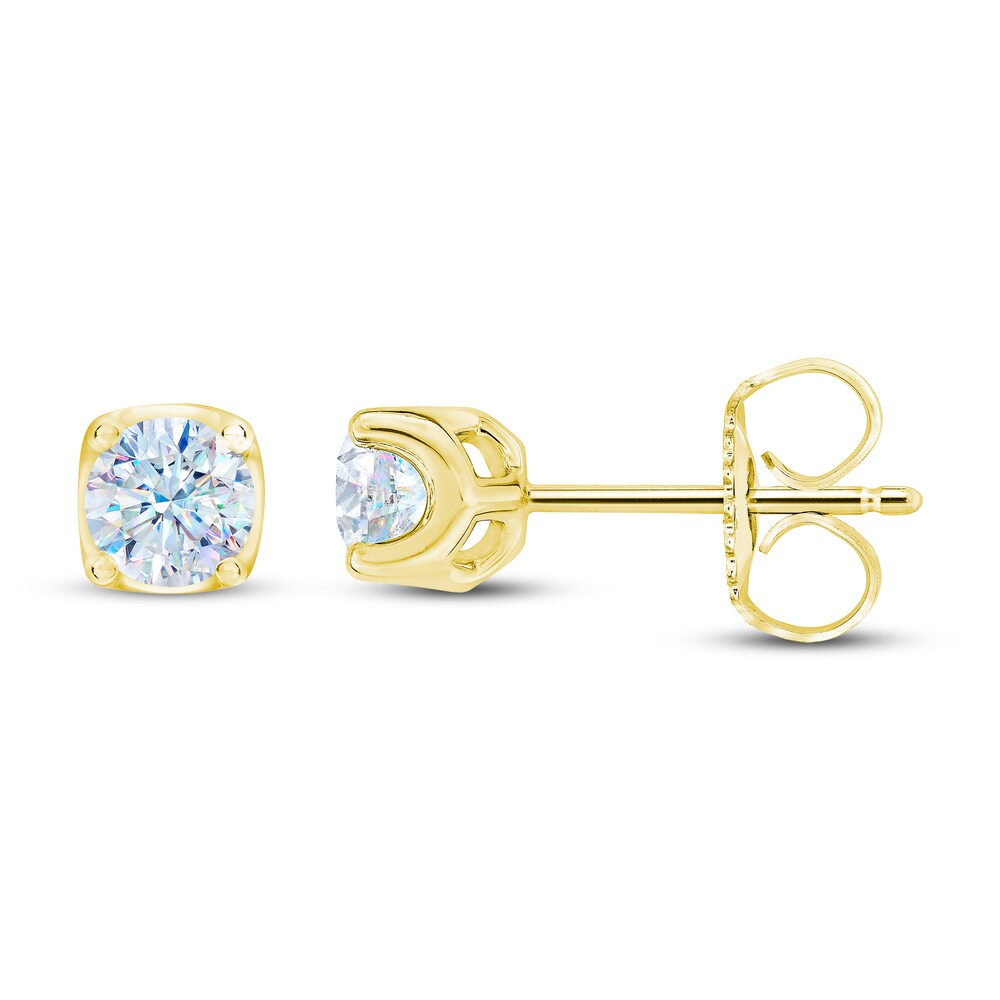 THE LEO First Light Diamond Solitaire Earrings 3/4 ct tw 14K Yellow Gold (I1/I) wryixbQ3