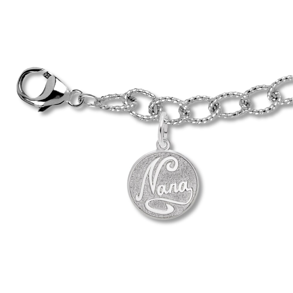 Nana Charm with Bracelet Sterling Silver x7Z5xOA6