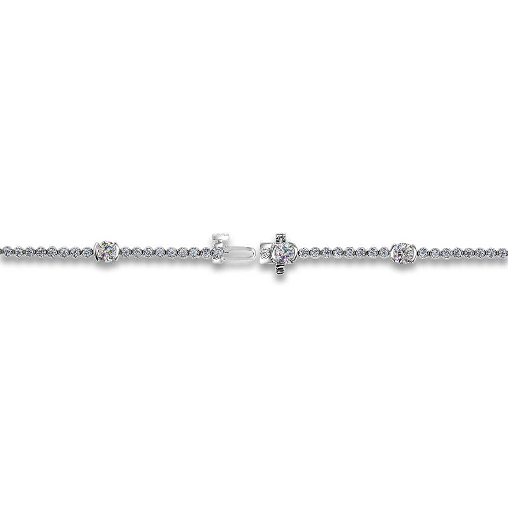 THE LEO First Light Diamond Bracelet 2-1/2 ct tw Round 14K White Gold xF1zKUrN