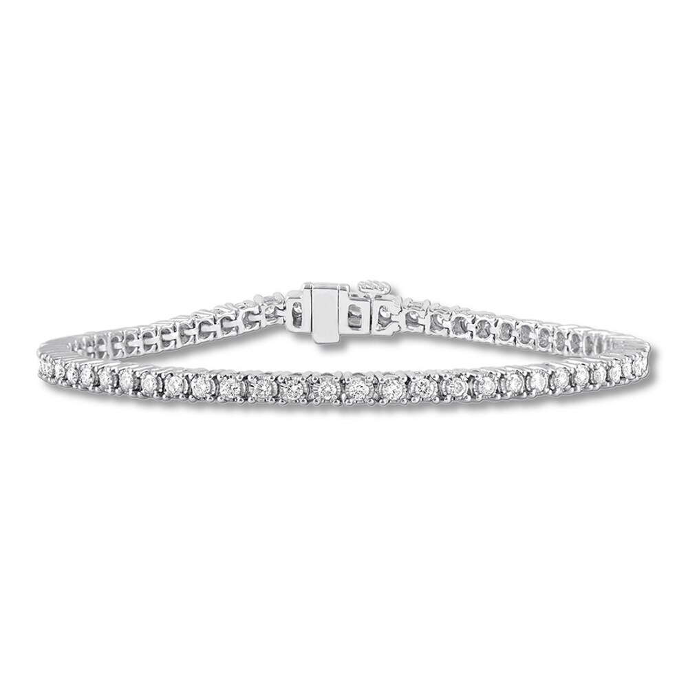 Diamond Tennis Bracelet 2 carats tw Round-cut 14K White Gold xIJe3aqq