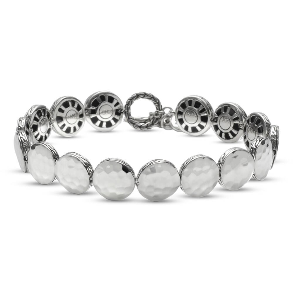 John Hardy Dot Hammered Link Bracelet Sterling Silver xQOdLssA