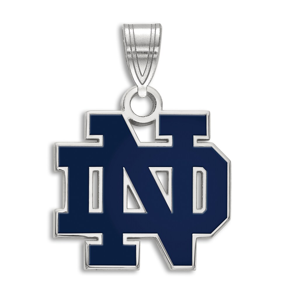 University of Notre Dame Enamel Charm Sterling Silver xTIzm5uq