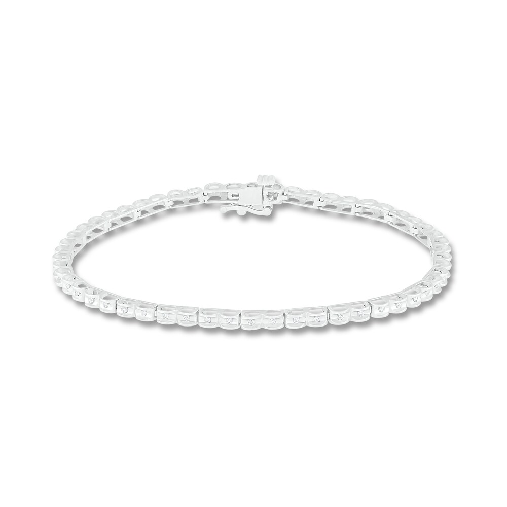 Diamond Bracelet 1/4 ct tw Round 10K White Gold xlAQ29X0