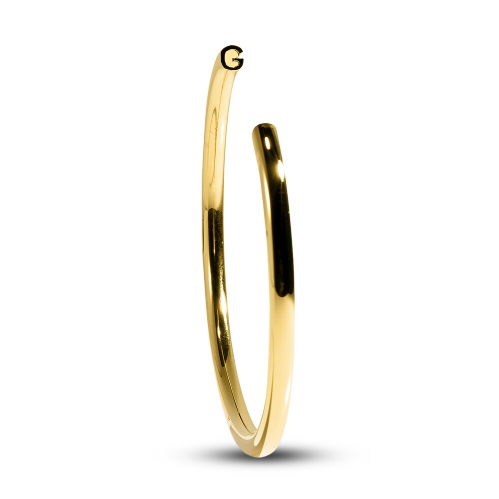 Stella Valle Letter G Bangle Bracelet 18K Gold-Plated Brass xn4D6Y2s