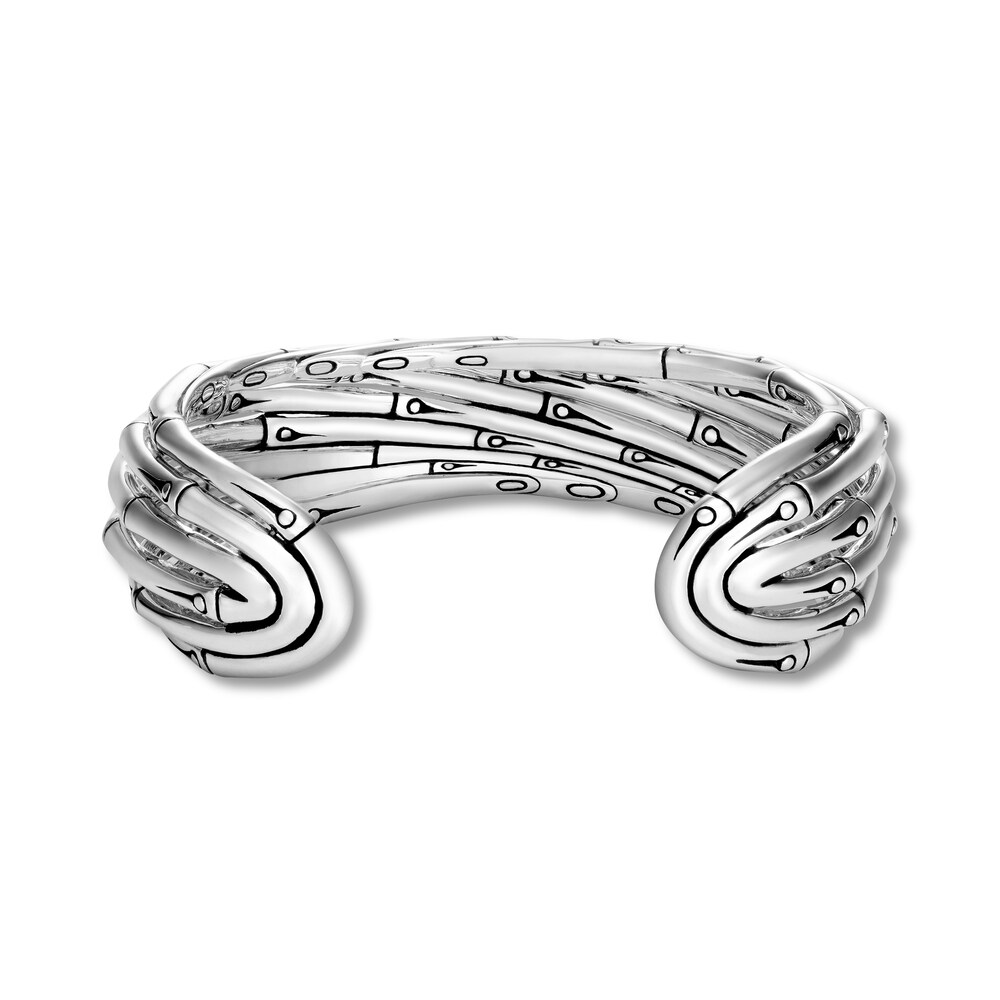 John Hardy Bamboo Flex Cuff Bracelet Sterling Silver, Medium xnoz5MW0