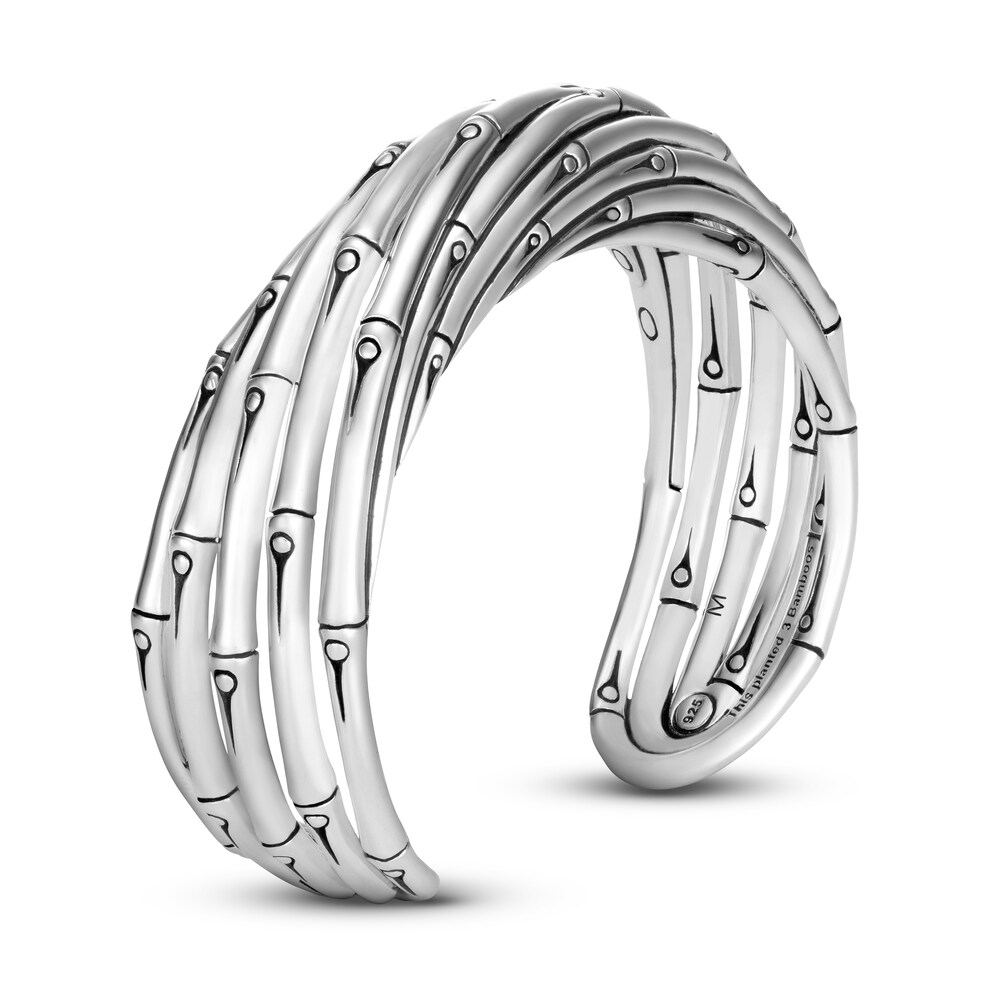 John Hardy Bamboo Flex Cuff Bracelet Sterling Silver, Medium xnoz5MW0