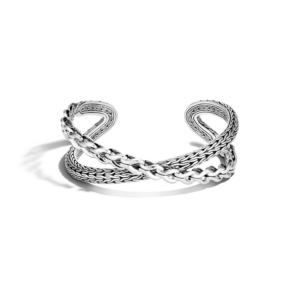 John Hardy Asli Classic Chain Link 21.5MM Cuff Sterling Silver yXL15a28