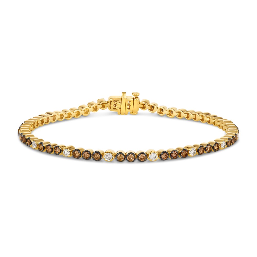 Le Vian Diamond Bracelet 2 ct tw Round 14K Honey Gold 7" ysaNxy8l