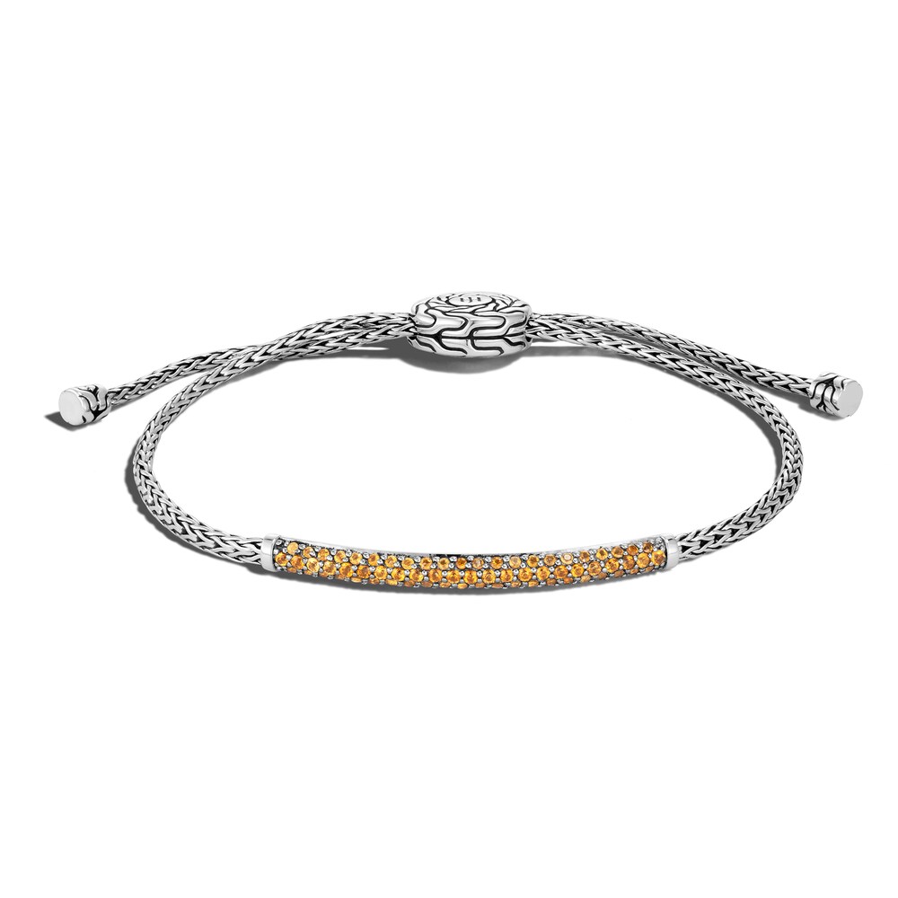 John Hardy Classic Chain Lab-Created Citrine Bolo Bracelet Sterling Silver, Small-Medium yyLGJNp6