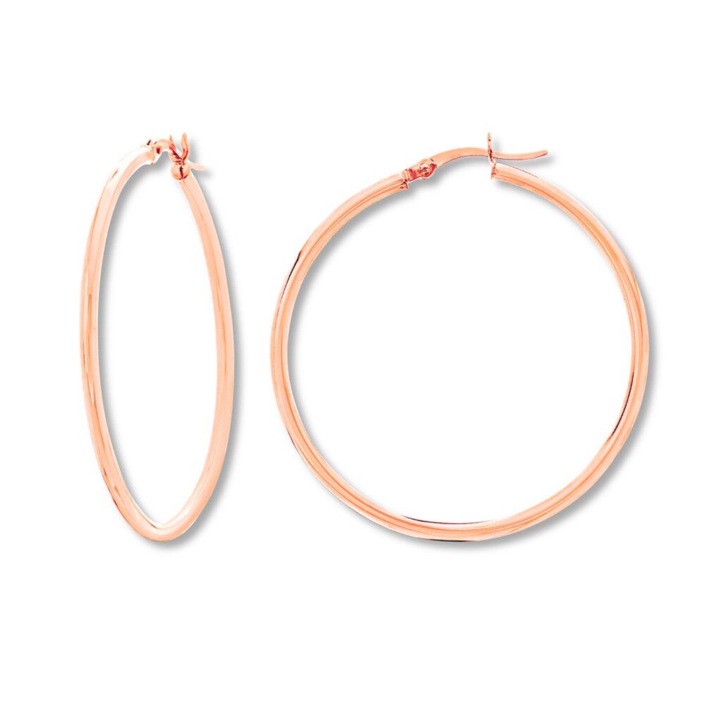 Hoop Earrings 14K Rose Gold zOhQ3pFQ