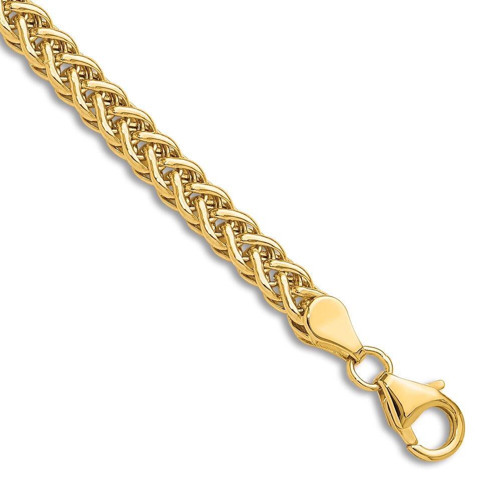 High-Polish Link Bracelet 14K Yellow Gold 7.5\" zT4c7WZx