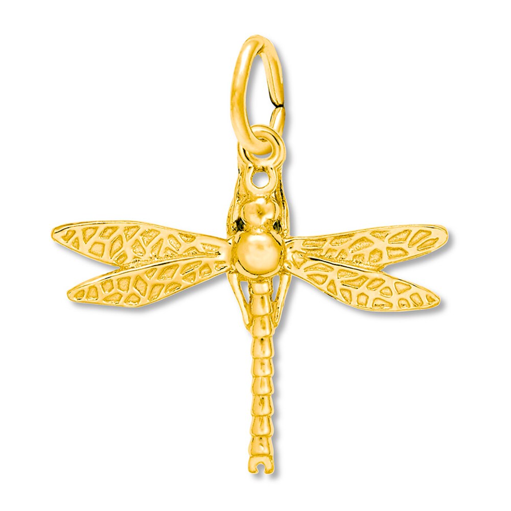 Dragonfly Charm 14K Yellow Gold znLcBwdw