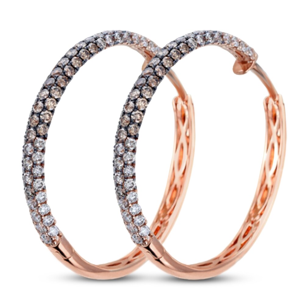 Le Vian Diamond Earrings 4-1/2 ct tw 14K Strawberry Gold zxHSe1we