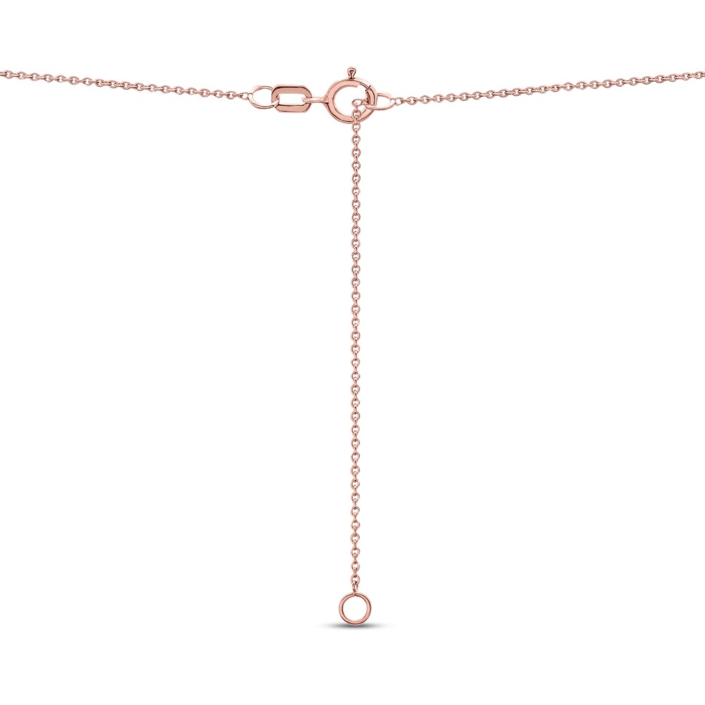 Diamond Gemini Necklace 1/10 ct tw 10K Rose Gold 0XhkfsCi