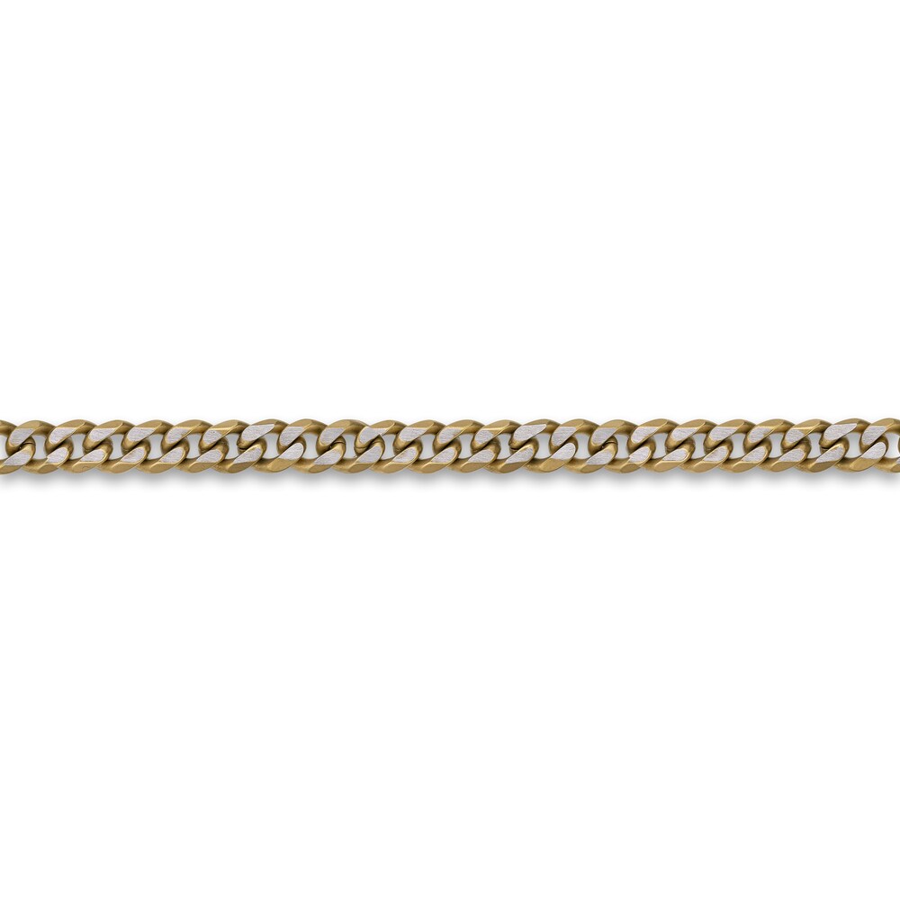 Men\'s Curb Chain Necklace Gold Ion-Plated Stainless Steel 8mm 20\" 0ntGng2i