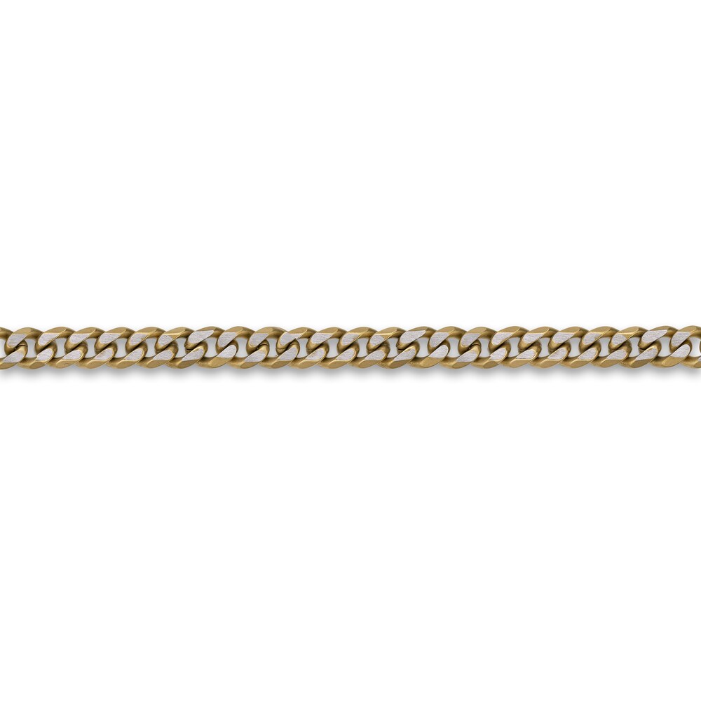 Men\'s Curb Chain Necklace Gold Ion-Plated Stainless Steel 8mm 20\" 0ntGng2i