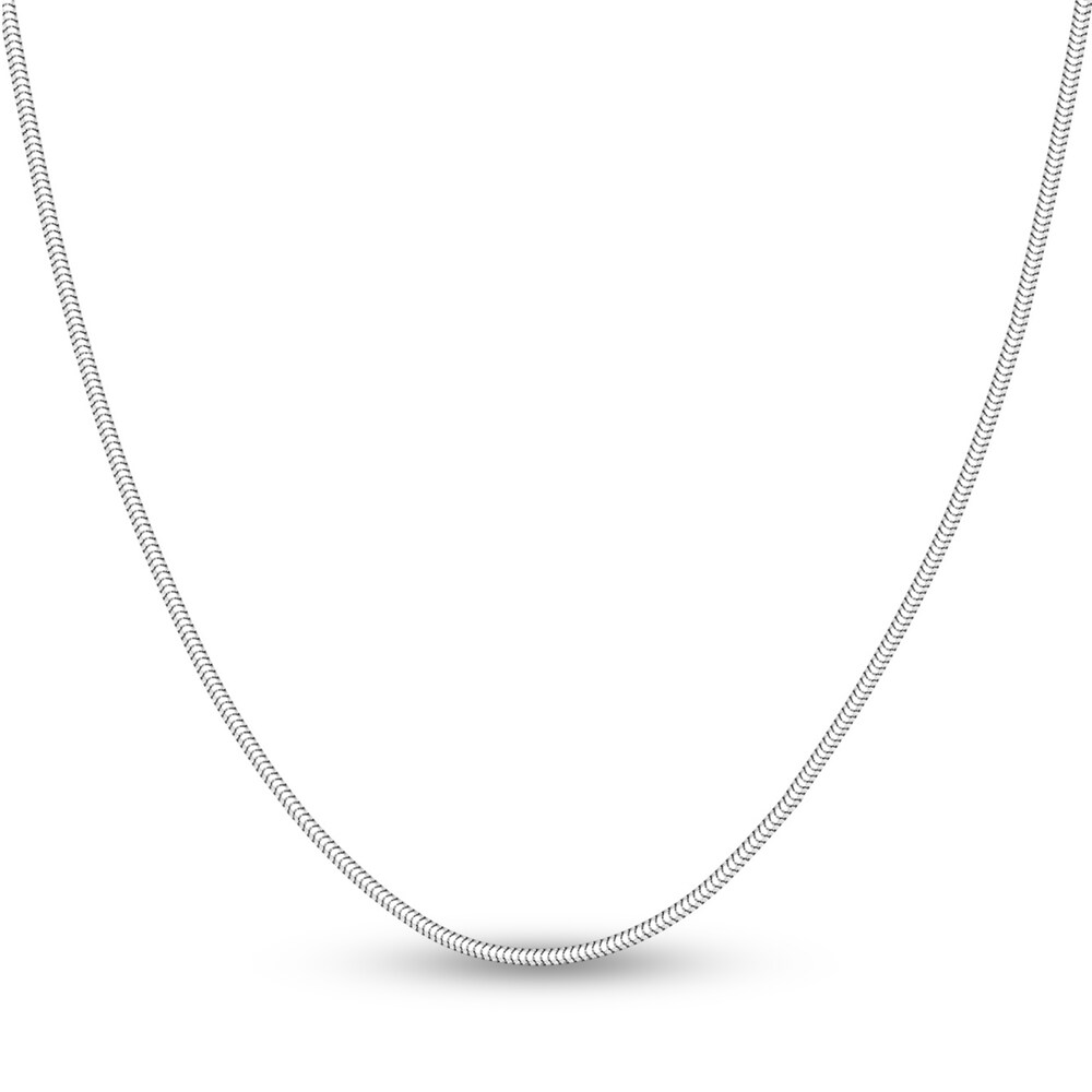Snake Chain Necklace 14K White Gold 20" 1eChJ7sw