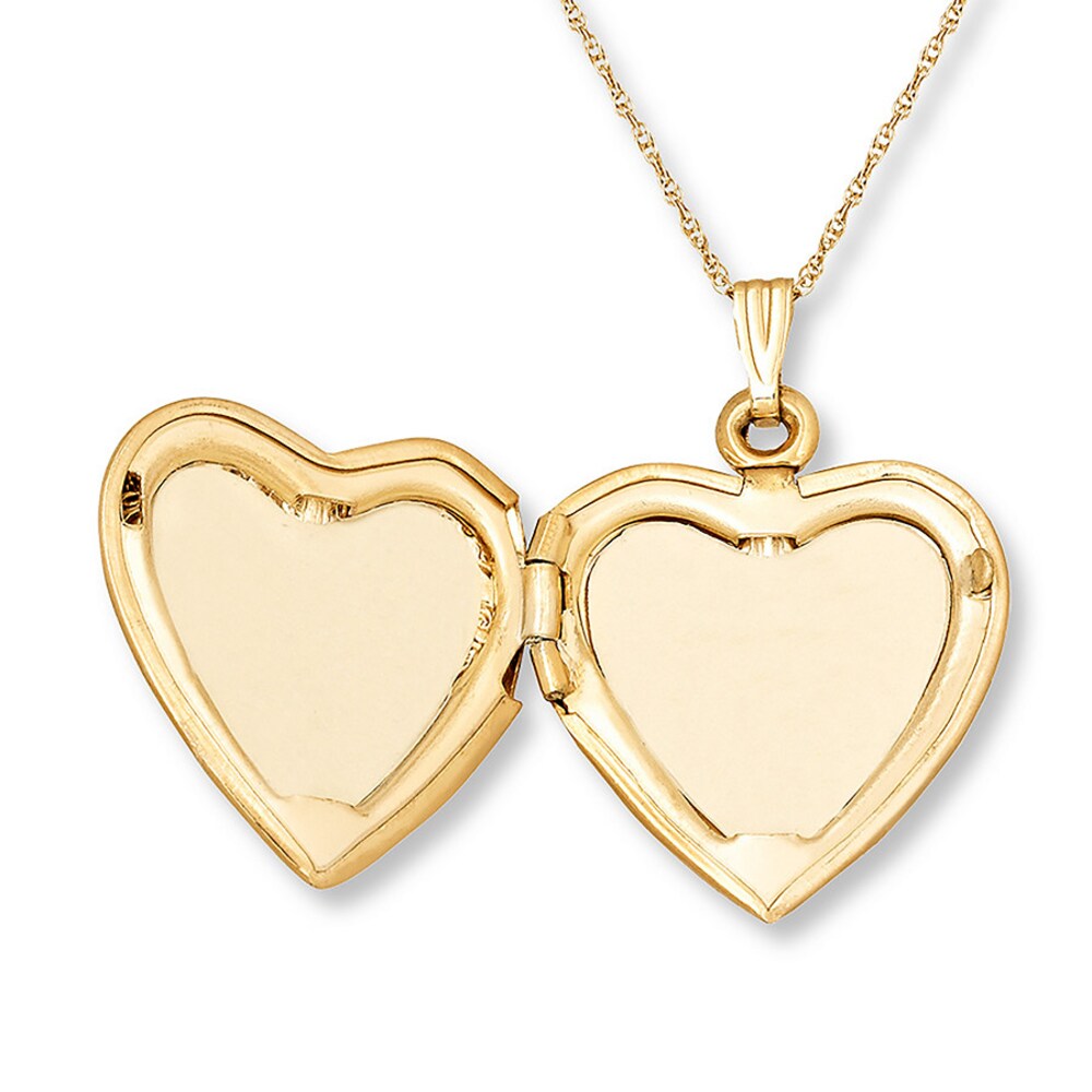 Heart Locket 14K Yellow Gold 1vb6DA5H