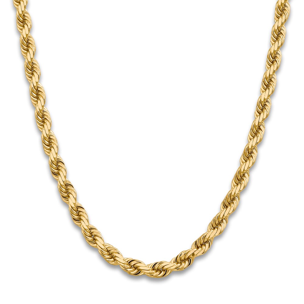 Diamond-Cut Rope Chain Necklace 14K Yellow Gold 22\" 8.0mm 1y9bdKqn