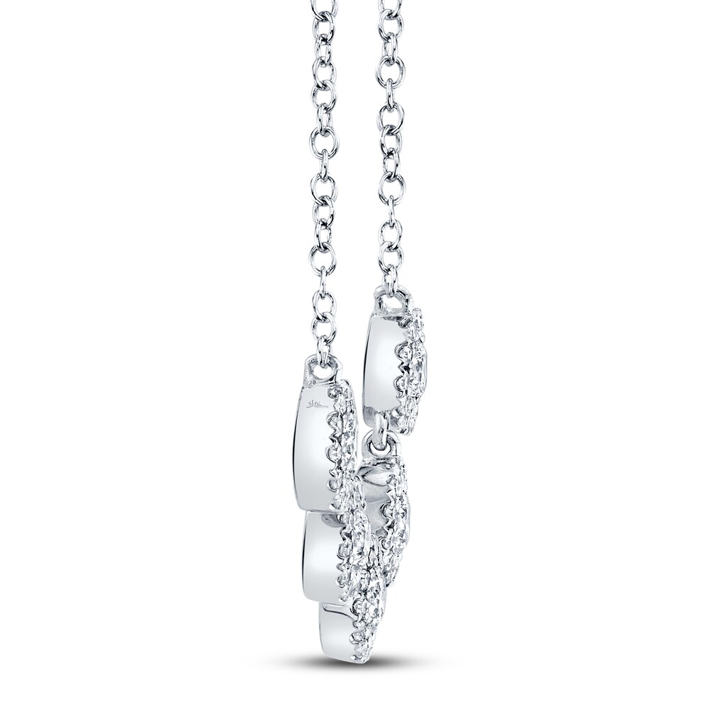 Shy Creation Diamond Necklace 1/2 carat tw 14K White Gold SC55004004V2 2OMcryfe