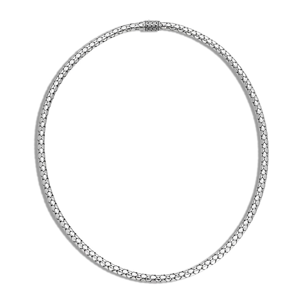 John Hardy Dot Slim Chain Necklace Sterling Silver 2nvFPQPO