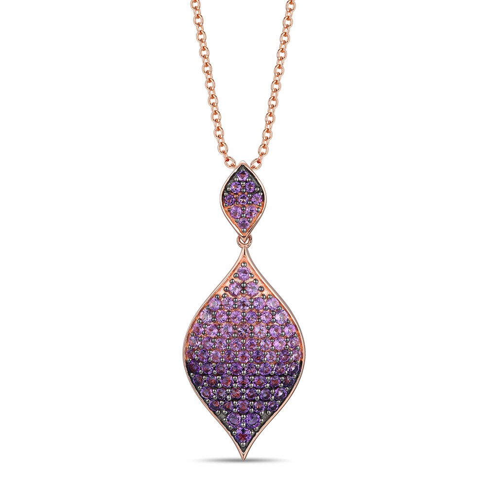 Le Vian Natural Amethyst Necklace 14K Strawberry Gold 3E2yOPUs