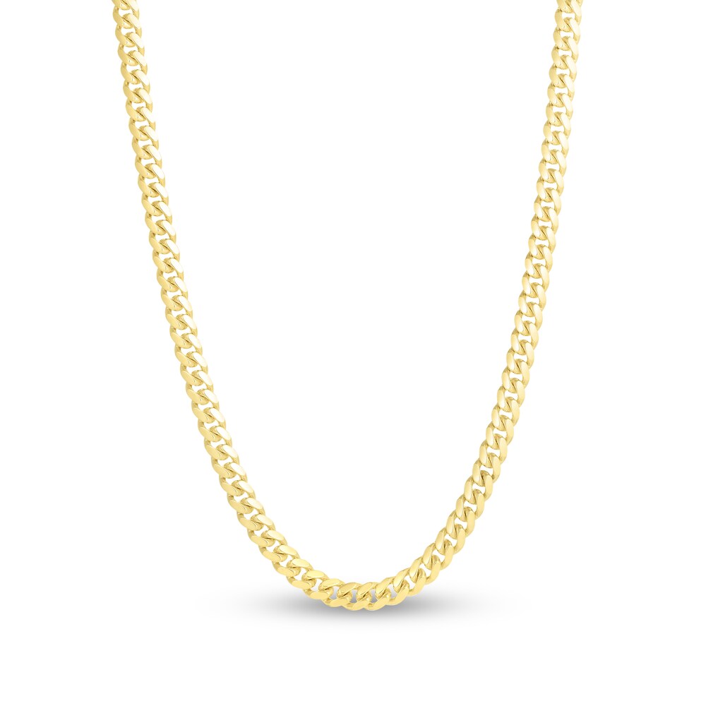 Miami Cuban Link Necklace 14K Yellow Gold 22" 3VNGVknn