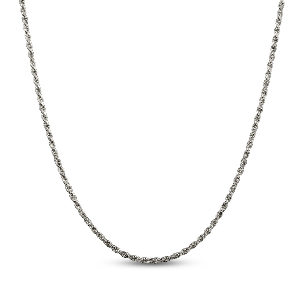 Rope Chain Necklace Sterling Silver 3XnMUshP