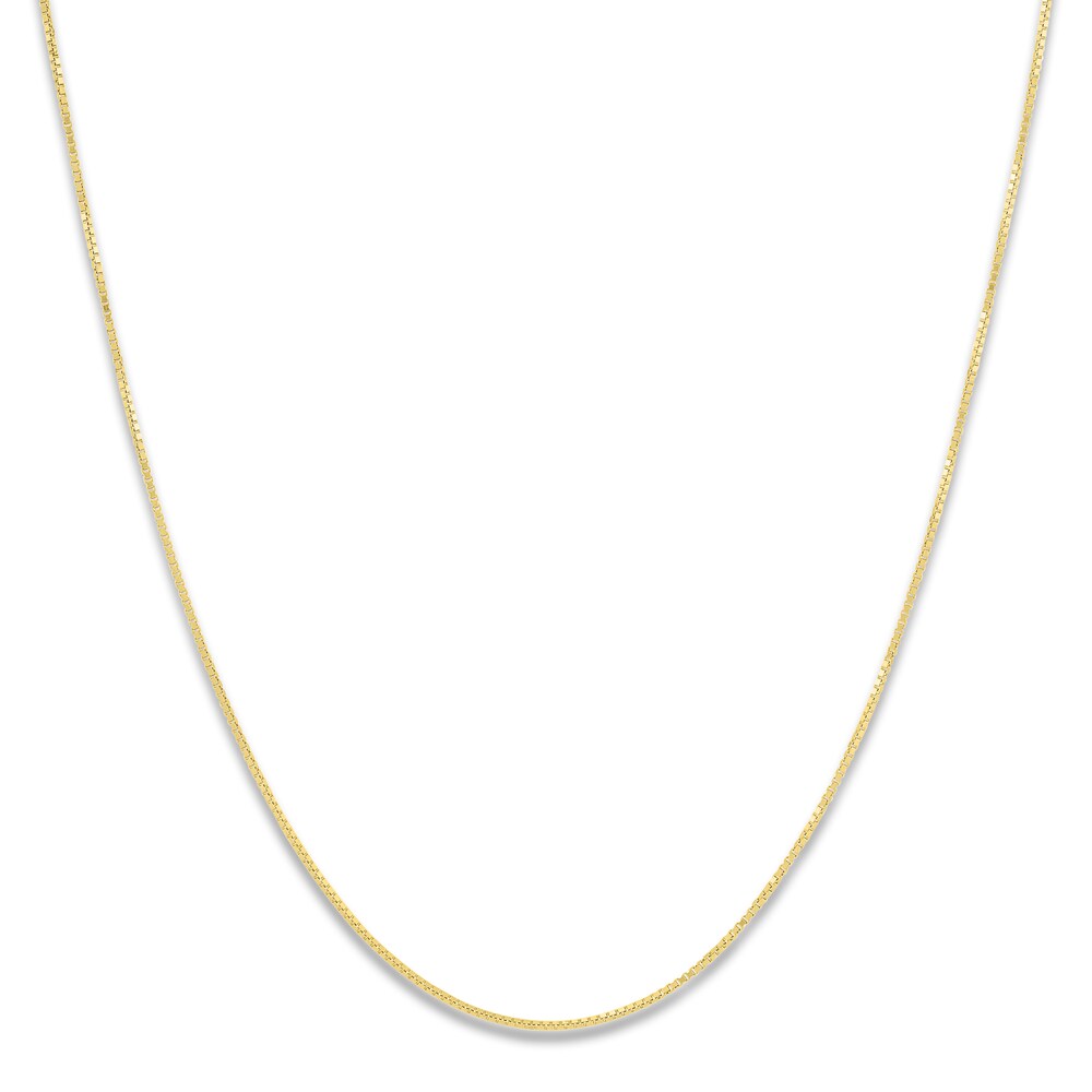 Box Chain Necklace 10K Yellow Gold 20 Length 443C0koW