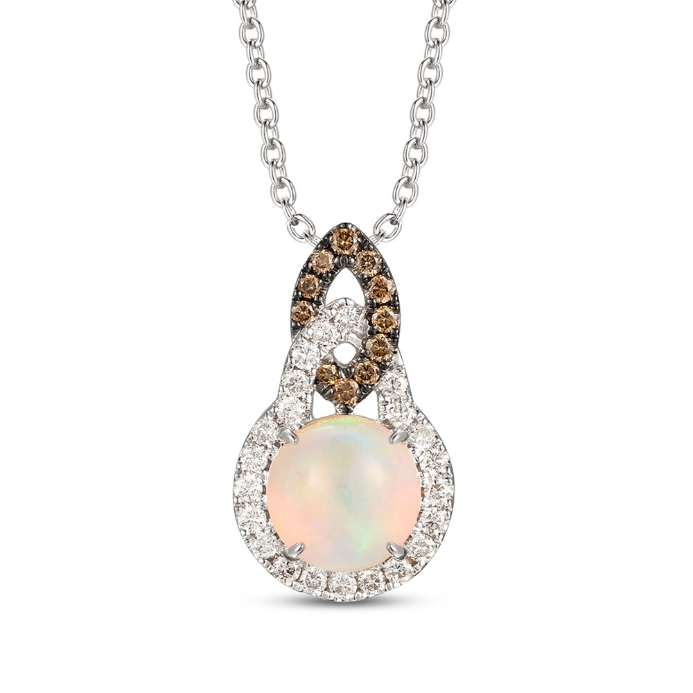 Le Vian Natural Opal Necklace 1/3 ct tw Diamonds 14K Vanilla Gold 4BR0k4UJ