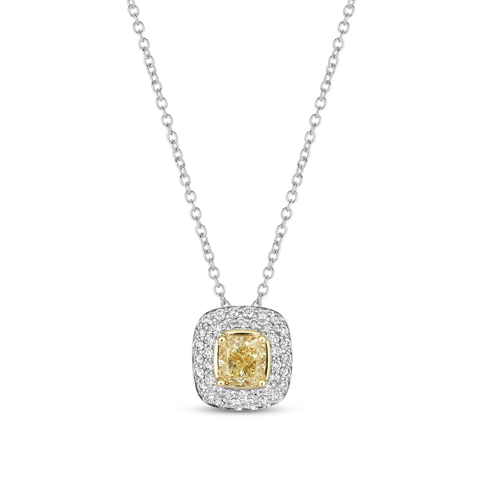 Le Vian Sunny Yellow Diamond Necklace 7/8 ct tw 14K Two-Tone Gold 4NgEgMsA